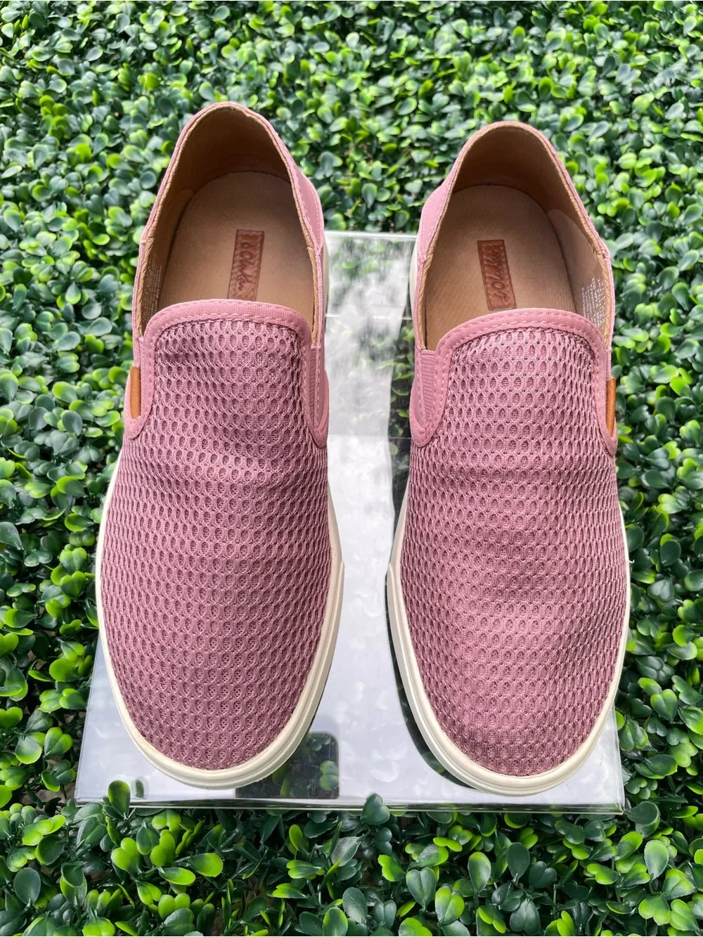 Olukai Womens Shoes Size 7.5 Pehuea Pink Slip On Low Top Comfort Casual